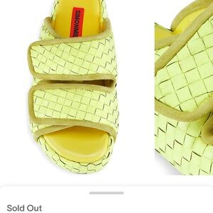 Simon Miller Yellow Woven Sandals with Textured Straps